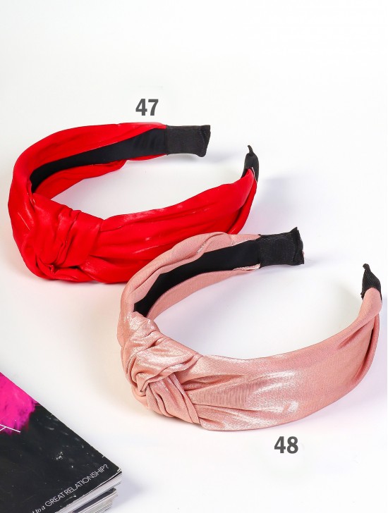 Solid Colour No Headsore Textured Headband